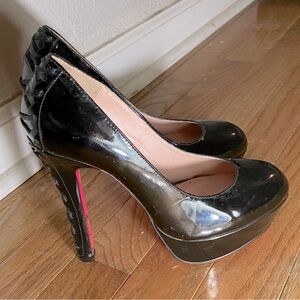Black Betsey Johnson Leather Pumps